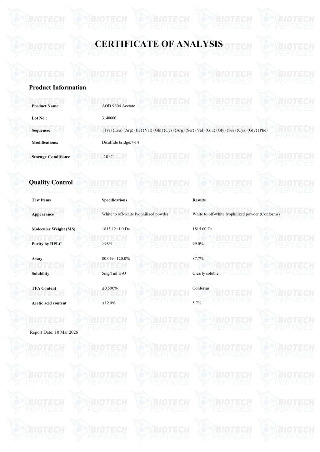 (🔥Fat loss) AOD 9604 (5mg) -10 Vials