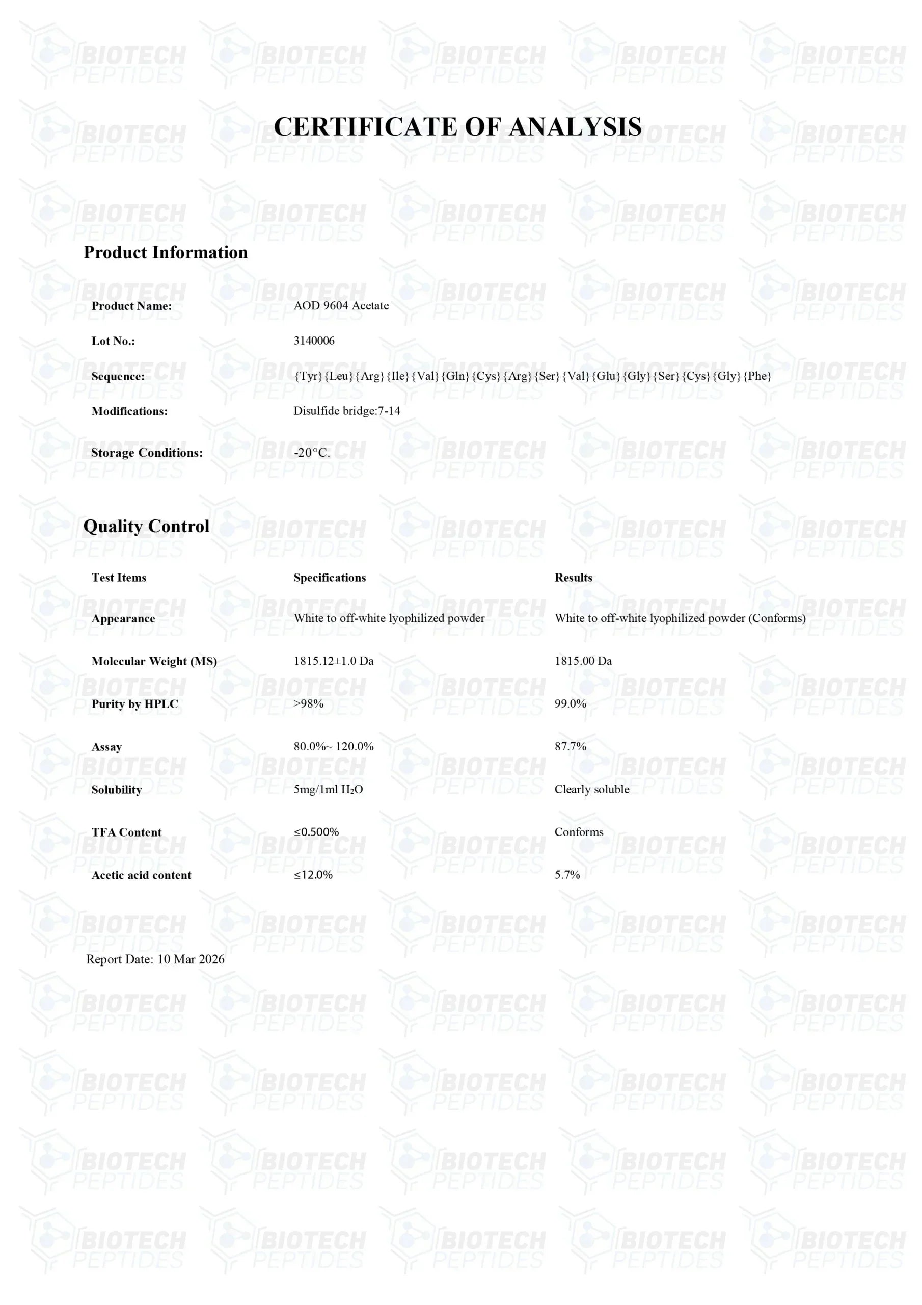 (🔥Fat loss) AOD 9604 (5mg) -10 Vials