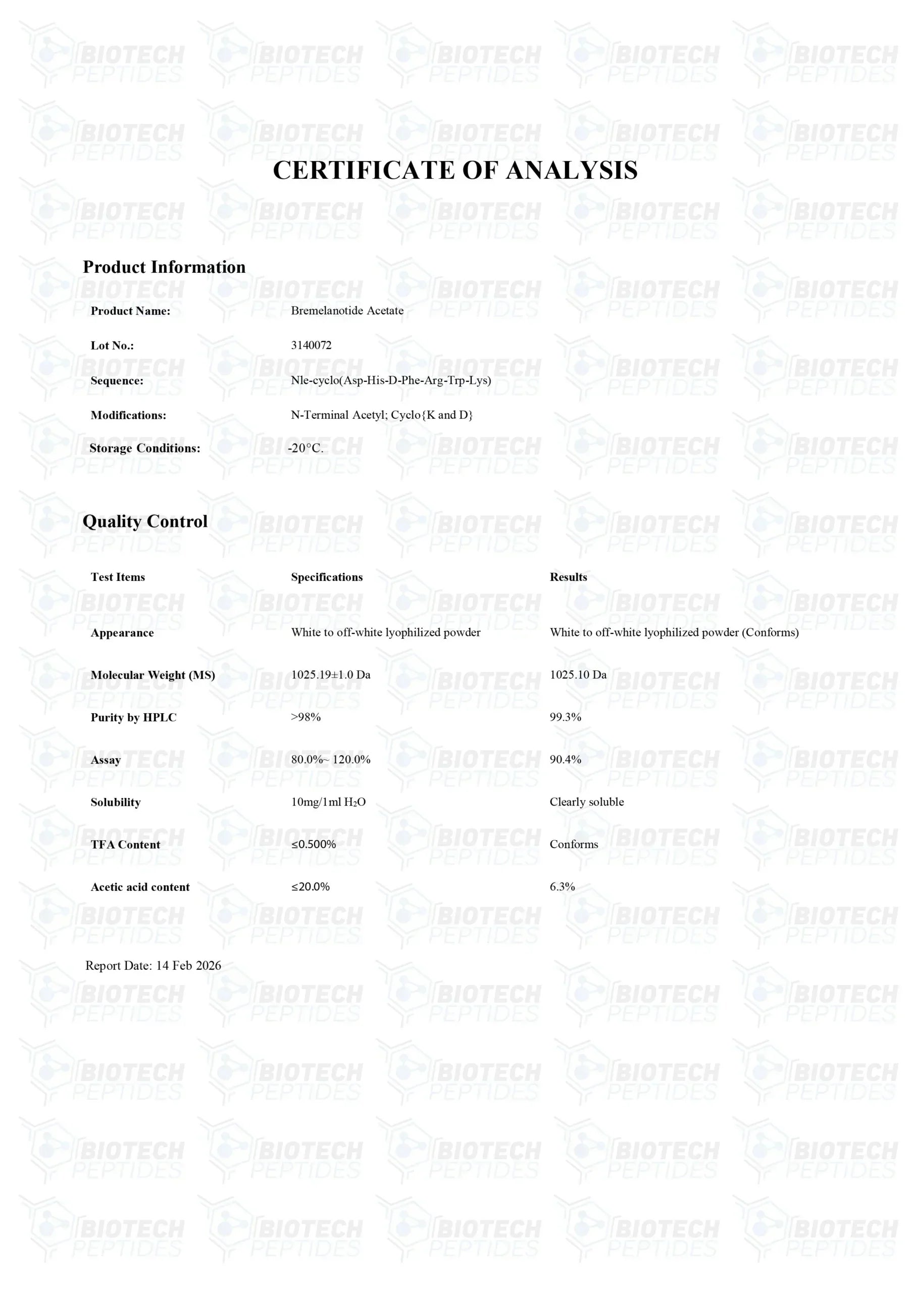 （❤️Sexual desire） PT-141 (Bremelanotide) Peptide (10mg) -10 Vials